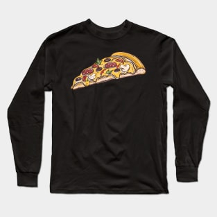 Italian Pizza Napoles Sketch Long Sleeve T-Shirt